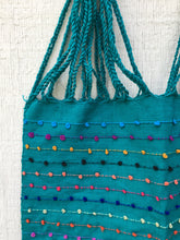Load image into Gallery viewer, Handmade Hand Woven Cotton Rainbow Striped Mexican Tote Bag - Bolsa Telar Rayas