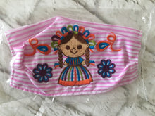 Load image into Gallery viewer, Handmade Face Mask - Fabric Face Mask - Mexican Face Mask - Mexican Embroidered Face Mask - Cubrebocas de Tela - Topabocas de Tela