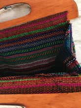 Load image into Gallery viewer, Handmade Woven Mexican Handbag Purse Tote Bag with Wood Handles - Bohemian Boho Hippie Handbag Purse - Bolsa Mexicana