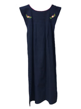Load image into Gallery viewer, Handmade Women's Floral Embroidered Mexican Dress - Midi Dress - Size Medium