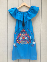Load image into Gallery viewer, Women's Handmade Off the Shoulder Embroidered Mexican Dress - Vestido Mexicano