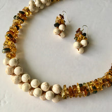 Load image into Gallery viewer, Women's Mexican Amber Necklace & Earring Set - Mexican Amber Jewelry - Amber Necklace - Amber Earrings - Mexican Necklace - Gift for Her
