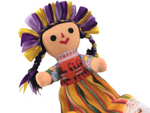 Load image into Gallery viewer, Handmade 10&quot; Mexican Rag Doll - Lele Doll - Maria Doll - Muñeca Maria Mexicana
