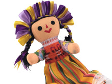 Load image into Gallery viewer, Handmade 10" Mexican Rag Doll - Lele Doll - Maria Doll - Muñeca Maria Mexicana