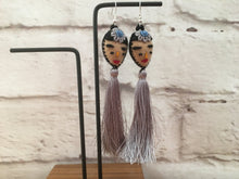 Load image into Gallery viewer, Handmade Mexican FridaTassel Earrings - Aretes de Frida Hechos a Mano en Mexico - Gift for Her - Mexican Folk Art Crafts - Mexican Jewelry