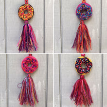 Load image into Gallery viewer, Handmade Mexican Donut Pom Pom Tassel - Doughtnut Pom Pom - Pompones Mexicanos