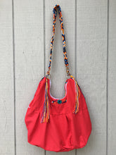 Load image into Gallery viewer, Handmade Floral Embroidered Mexican Satchel Morral Bag - Bolsa Bordada Mexicana