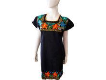 Load image into Gallery viewer, Womens Mexican Dress - Womens Embroidered Dress - Mexican Fiesta Dress - Size Medium - Size Large XL - Vestido Bordado - Vestido Mexicano