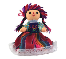 Load image into Gallery viewer, Handmade 10" Mexican Rag Doll - Lele Doll - Maria Doll - Muñeca Maria Mexicana