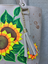 Load image into Gallery viewer, Hand Painted Mexican Tote Bag Purse Handbag - Synthetic Vegan Leather Bag