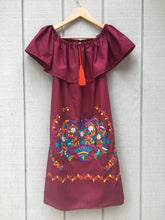 Load image into Gallery viewer, Women's Handmade Off the Shoulder Embroidered Mexican Dress - Vestido Mexicano