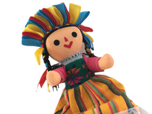 Load image into Gallery viewer, Handmade 10" Mexican Rag Doll - Lele Doll - Maria Doll - Muñeca Maria Mexicana