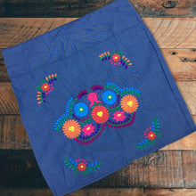 Load image into Gallery viewer, Handmade Mexican Embroidered Skirt - Short Floral Mexican Pencil Skirt
