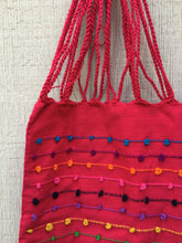 Load image into Gallery viewer, Handmade Hand Woven Cotton Rainbow Striped Mexican Tote Bag - Bolsa Telar Rayas