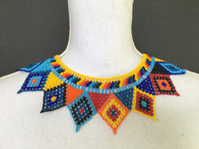 Load image into Gallery viewer, Handmade Mexican Huichol Bead Necklace - Huichol Folk Art Jewelry