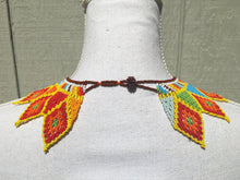 Load image into Gallery viewer, Handmade Mexican Huichol Bead Necklace - Huichol Folk Art Jewelry - Artesanias