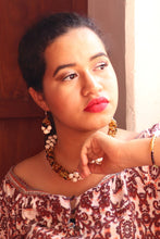 Load image into Gallery viewer, Women's Mexican Amber Necklace & Earring Set - Mexican Amber Jewelry - Amber Necklace - Amber Earrings - Mexican Necklace - Gift for Her