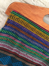 Load image into Gallery viewer, Handmade Woven Mexican Handbag Purse Tote Bag with Wood Handles - Bohemian Boho Hippie Handbag Purse - Bolsa Mexicana