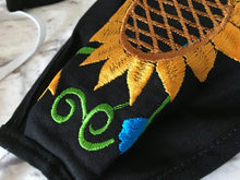 Load image into Gallery viewer, Handmade Face Mask - Fabric Face Mask - Mexican Face Mask - Mexican Embroidered Face Mask - Cubrebocas de Tela - Topabocas de Tela