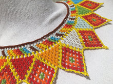 Load image into Gallery viewer, Handmade Mexican Huichol Bead Necklace - Huichol Folk Art Jewelry - Artesanias