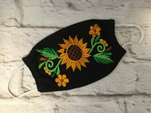 Load image into Gallery viewer, Handmade Face Mask - Fabric Face Mask - Mexican Face Mask - Mexican Embroidered Face Mask - Cubrebocas de Tela - Topabocas de Tela