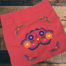Load image into Gallery viewer, Handmade Mexican Embroidered Skirt - Short Floral Mexican Pencil Skirt