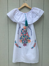 Load image into Gallery viewer, Women's Handmade Off the Shoulder Embroidered Mexican Dress - Vestido Mexicano