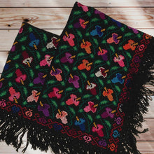 Load image into Gallery viewer, Hand Embroidered Mexican Poncho - Mañanita - Punto de Cruz - Poncho Mexicano