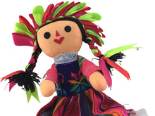 Load image into Gallery viewer, Handmade 10" Mexican Rag Doll - Lele Doll - Maria Doll - Muñeca Maria Mexicana
