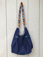 Load image into Gallery viewer, Handmade Floral Embroidered Mexican Satchel Morral Bag - Bolsa Bordada Mexicana