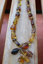 Load image into Gallery viewer, Women's Mexican Amber Necklace & Earring Set - Mexican Amber Jewelry - Amber Necklace - Amber Earrings - Mexican Necklace - Gift for Her
