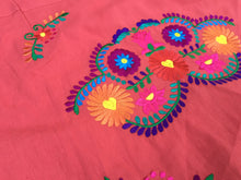 Load image into Gallery viewer, Handmade Mexican Embroidered Skirt - Short Floral Mexican Pencil Skirt