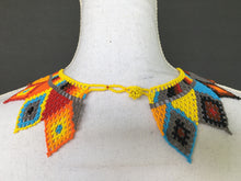 Load image into Gallery viewer, Handmade Mexican Huichol Bead Necklace - Huichol Folk Art Jewelry