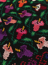 Load image into Gallery viewer, Hand Embroidered Mexican Poncho - Mañanita - Punto de Cruz - Poncho Mexicano
