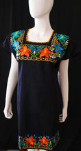 Load image into Gallery viewer, Womens Mexican Dress - Womens Embroidered Dress - Mexican Fiesta Dress - Size Medium - Size Large XL - Vestido Bordado - Vestido Mexicano