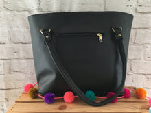 Load image into Gallery viewer, Hand Painted Floral Mexican Purse Handbag - Vegan Cruelty Free Mexican Tote Bag - Bolsa Pintada Mexicana - Artesanias Mexicanas