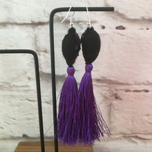 Load image into Gallery viewer, Handmade Mexican FridaTassel Earrings - Aretes de Frida Hechos a Mano en Mexico - Gift for Her - Mexican Folk Art Crafts - Mexican Jewelry