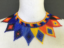 Load image into Gallery viewer, Handmade Mexican Huichol Bead Necklace - Huichol Folk Art Jewelry