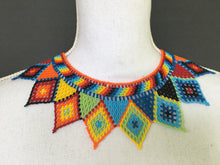 Load image into Gallery viewer, Handmade Mexican Huichol Bead Necklace - Huichol Folk Art Jewelry