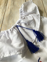 Load image into Gallery viewer, Girls Mexican Dress - Embroidered Girls Dress - Girls Mexican Fiesta Dress - White Mexican Dress - Vestiditio Bordado Artesanal