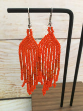 Load image into Gallery viewer, Mexican Earrings - Mexican Bead Earrings - Womens Jewelry - Mexican Jewelry - Huichol Jewelry - Womens Earrings - Bohemian - Gift for Her
