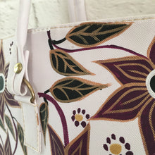 Load image into Gallery viewer, Hand Painted Mexican Purse Handbag Tote Bag - Faux Leather Bag - Bolsa Artesanal