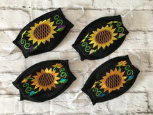 Load image into Gallery viewer, Handmade Face Mask - Fabric Face Mask - Mexican Face Mask - Mexican Embroidered Face Mask - Cubrebocas de Tela - Topabocas de Tela