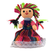 Load image into Gallery viewer, Handmade 10" Mexican Rag Doll - Lele Doll - Maria Doll - Muñeca Maria Mexicana