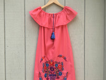 Load image into Gallery viewer, Women's Handmade Off the Shoulder Embroidered Mexican Dress - Vestido Mexicano
