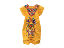 Load image into Gallery viewer, Handmade Girls Embroidered Mexican Dress - Size 8