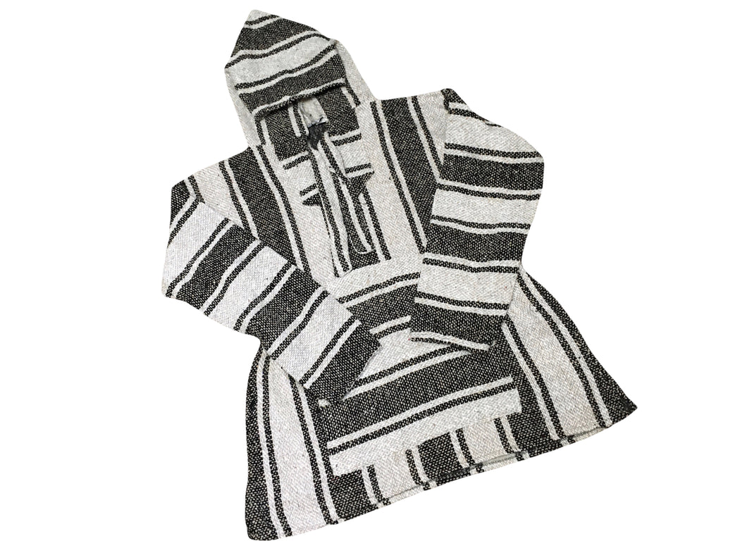 Handmade Mexican Baja Hoodie Poncho Sweatshirt- Size XL - Hippie & Bohemian