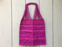 Load image into Gallery viewer, Handmade Hand Woven Cotton Rainbow Striped Mexican Tote Bag - Bolsa Telar Rayas