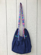 Load image into Gallery viewer, Handmade Floral Embroidered Mexican Satchel Morral Bag - Bolsa Bordada Mexicana