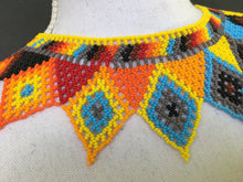 Load image into Gallery viewer, Handmade Mexican Huichol Bead Necklace - Huichol Folk Art Jewelry